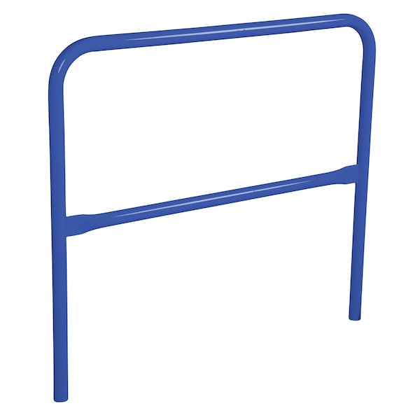 STEEL PIPE SAFETY RAILING 48 IN LENGTH BLUE